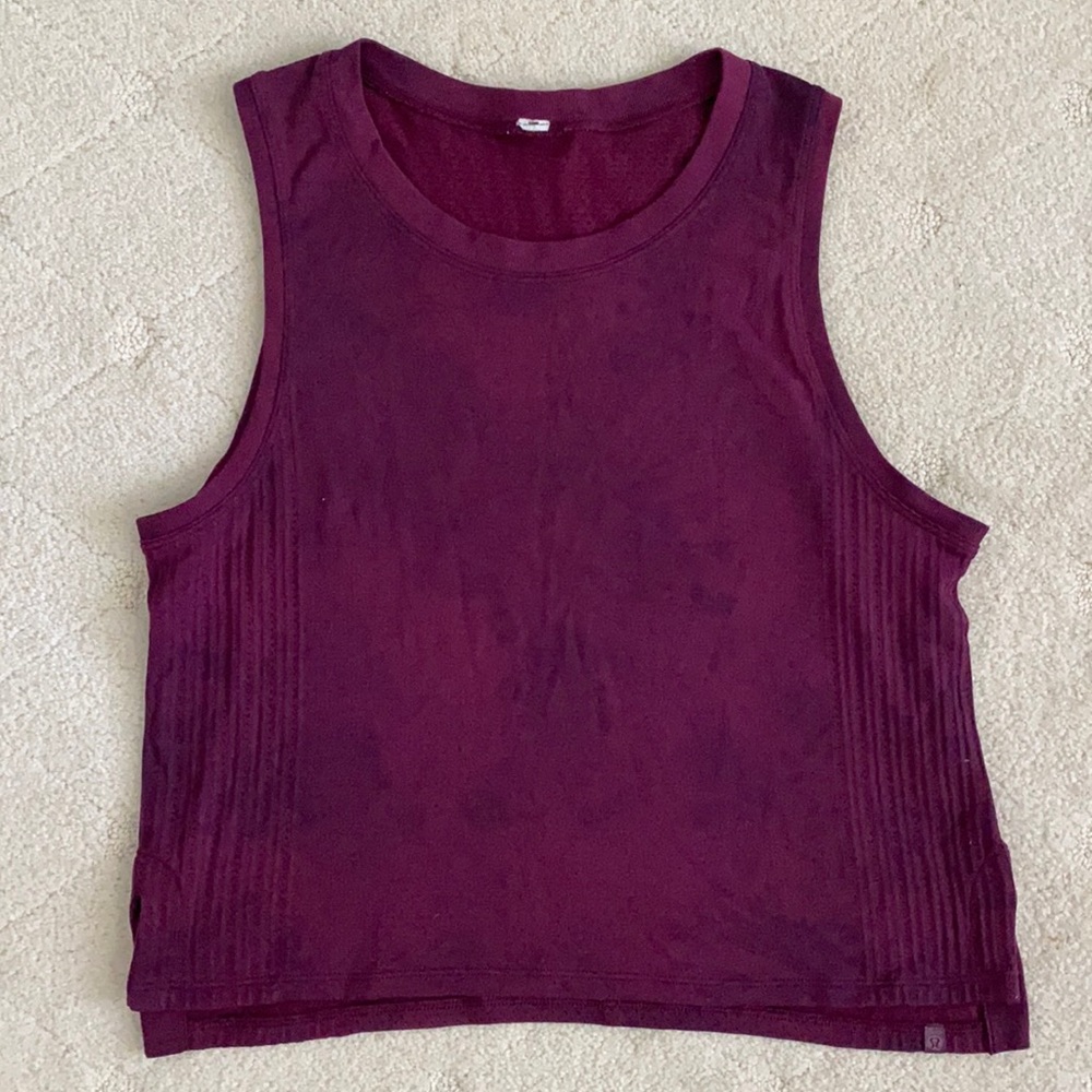 Lululemon Cropped tank top purple